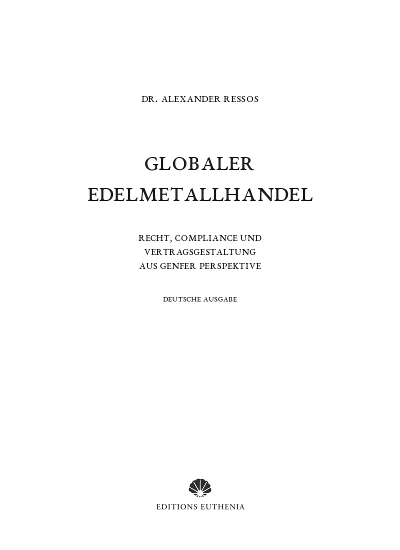 Globaler Edelmetallhandel – cover